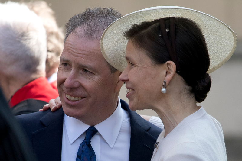 Lady Sarah Chatto and her brother, David Armstrong-Jones.